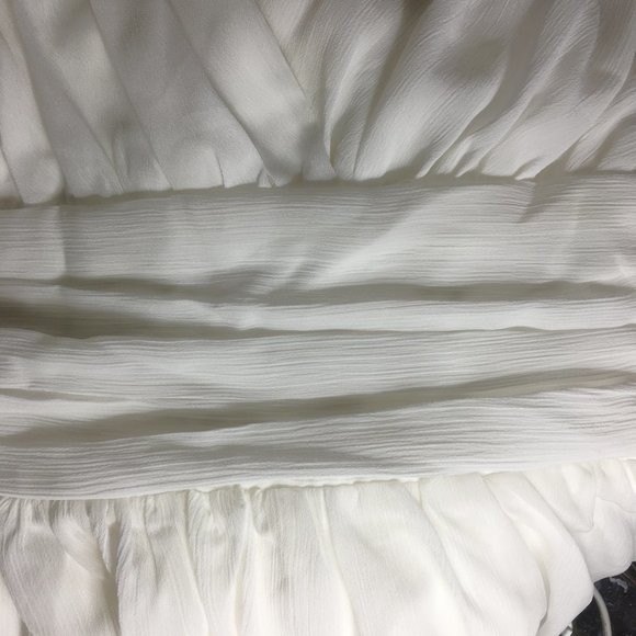 FOROLAV Sleeveless Ruffle Shoulder Smocked \Back Mini Dress - NEW WITH TAG! - Picture 11 of 16